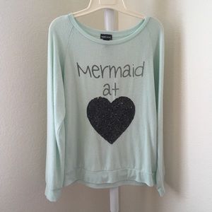 Wet seal pastel green oversized sweater